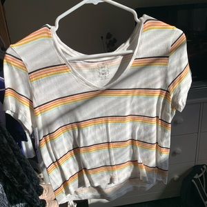 Me To We striped tee shirt